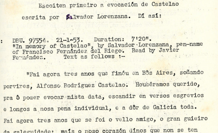 A RAG difunde os guións das colaboración de Fernández del Riego no 