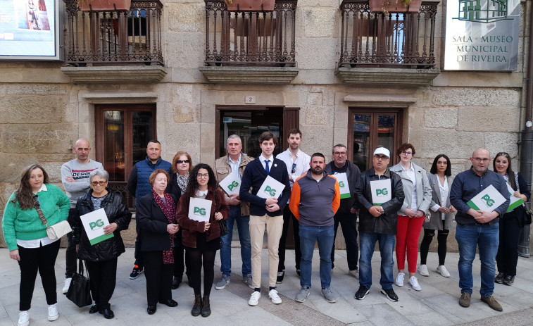 El Partido Galego, con Moisés Domínguez de alcaldable en Ribeira, presentó su candidatura completa