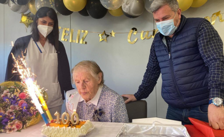 María Luisa Fernández Lagares, la nueva centenaria de Ribeira