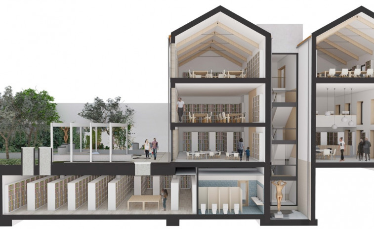 Adjudicada de manera provisional con una rebaja del 3% la creación de la futura biblioteca de Ribeira