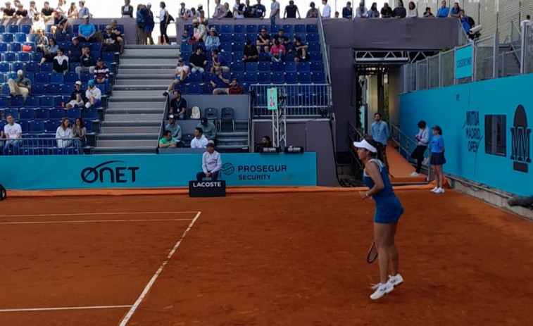 Jéssica Bouzas cae en tres sets en el Mutua Madrid Open