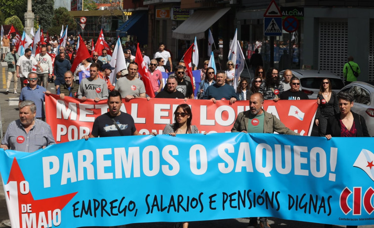 Primero de Mayo en Arousa: Dos manifestaciones contra el 