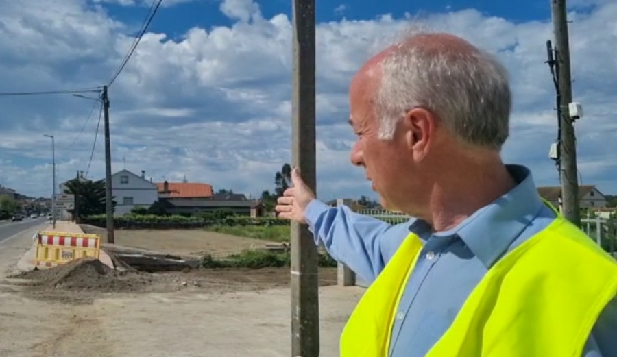 Entran en la fase final las obras de la senda que une Corón y Caleiro en la PO-549