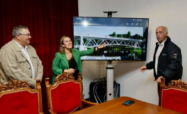 El puente colapsado de Pontearnelas será desmontado y harán otro nuevo