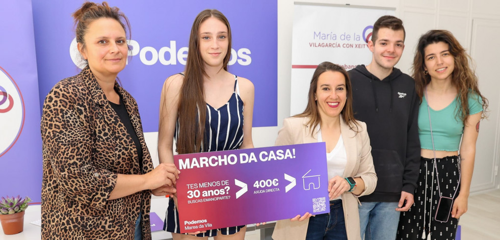 Podemos propone un cheque de 400 euros para ayudar a los jóvenes a independizarse