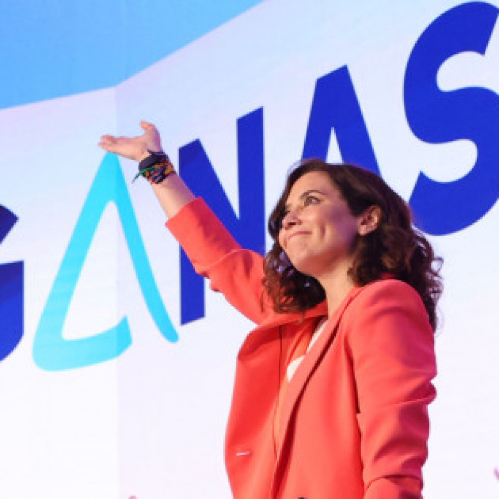 Ayuso, mayoría absoluta en Madrid, que se queda con 4 partidos al no lograr escaño Podemos