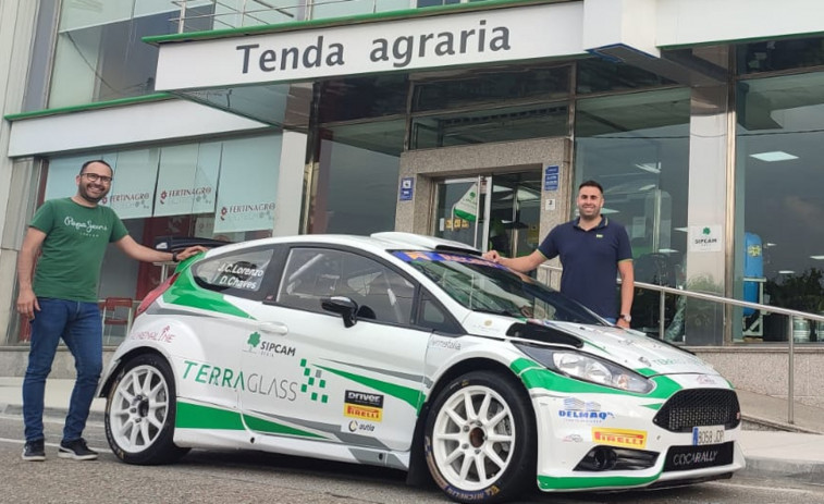 El piloto ribadumiense José Carlos Lorenzo Castro estrena coche en el Rally de Pontevedra