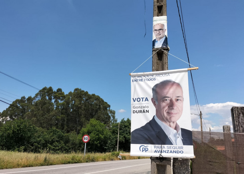 Carteles electorales Gonzalo Durán y José Juan Durán