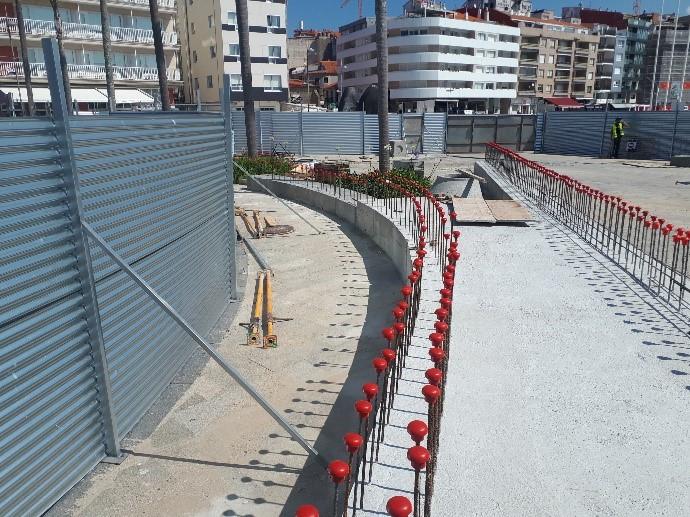 Obras praza do mar sanxenxo batea en tierra1