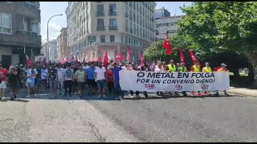 Convocan tres días más de huelga en el sector del metal