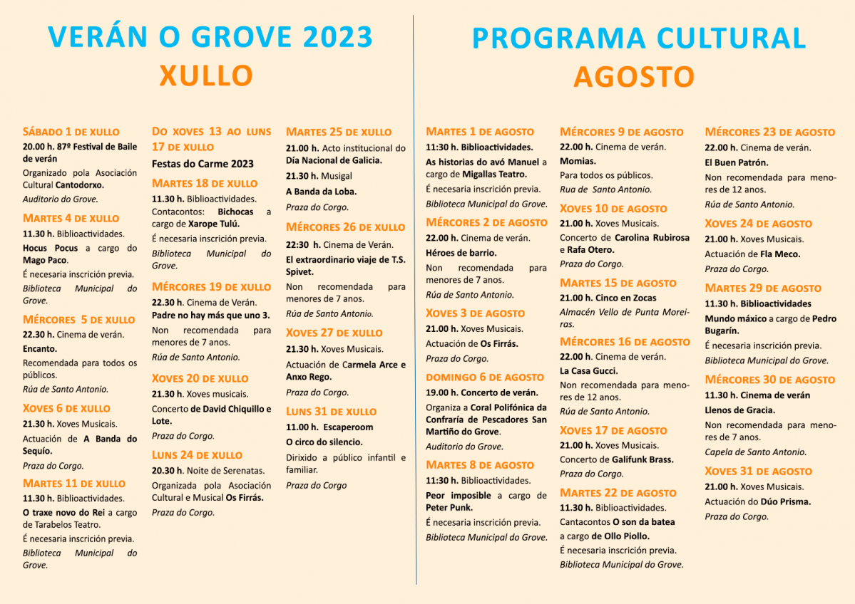 Programa veru00e1n cultural o grove