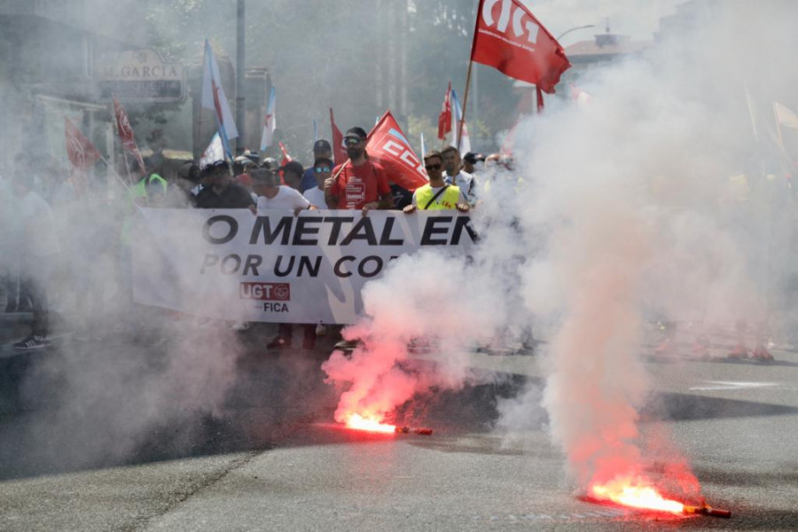 El conflicto del metal se enquista: “Non imos ceder á chantaxe. A folga continúa”
