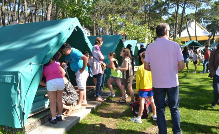 Los campamentos de A Lanzada de la Diputación reúnen a 140 niños en su tercer turno
