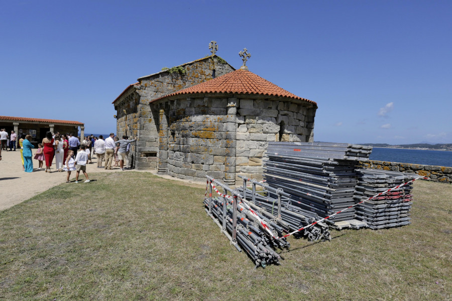 Arrancan los trabajos de rehabilitación de la ermita de Nosa Señora da Lanzada