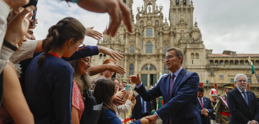 Feijóo, tras la ofrenda al Apóstol: 