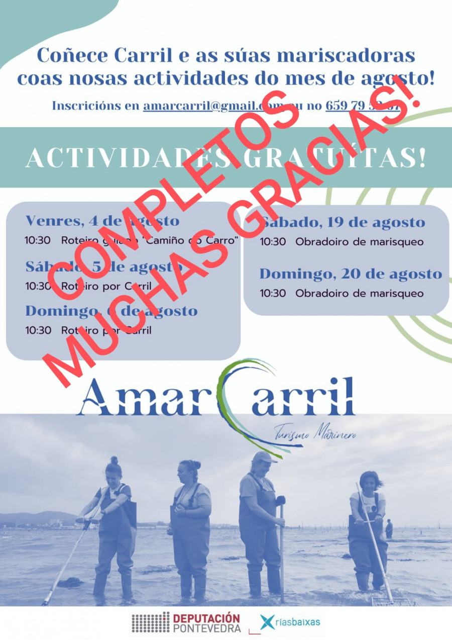 AmarCarril completa en 24 horas las plazas para las actividades gratuitas