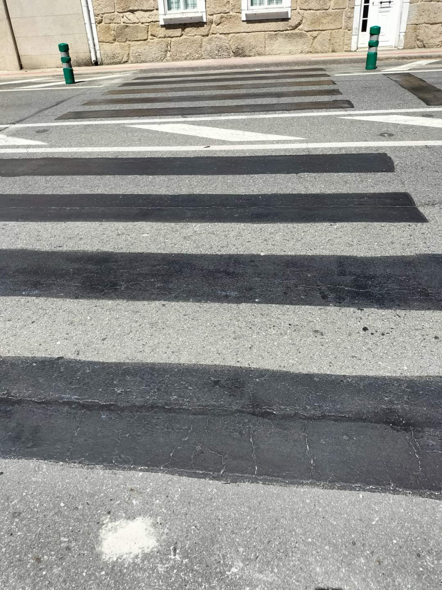 El BNG de Meaño reclama que se reponga el paso de peatones eliminado en la PO-550 a la altura de Casa Portuguesa