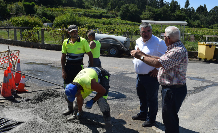 La Diputación mejora la seguridad vial en la zona de O Rial por petición del Concello de Ribadumia