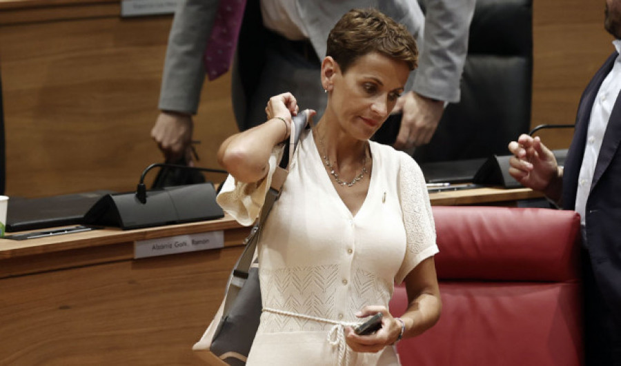 María Chivite necesitará de una segunda votación al no conseguir la mayoría absoluta en Navarra