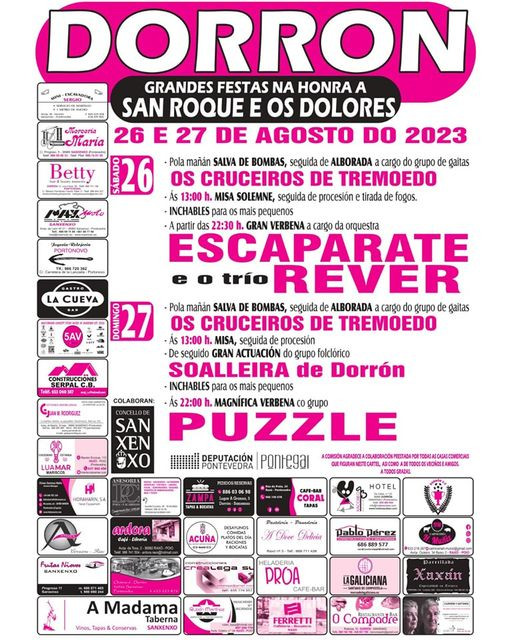 Cartel fiestas Dorru00f3n