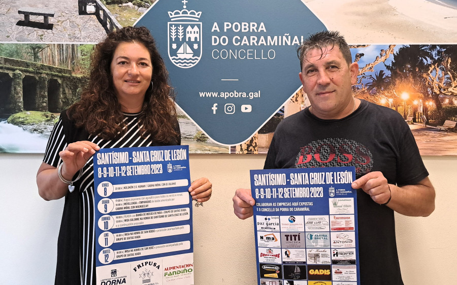 Santa Cruz de Lesón, en A Pobra, programó cinco días de fiesta para honrar al Santísimo