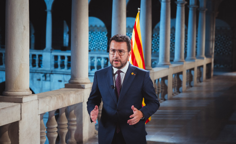 Aragonès exige un referéndum de independencia porque la amnistía 