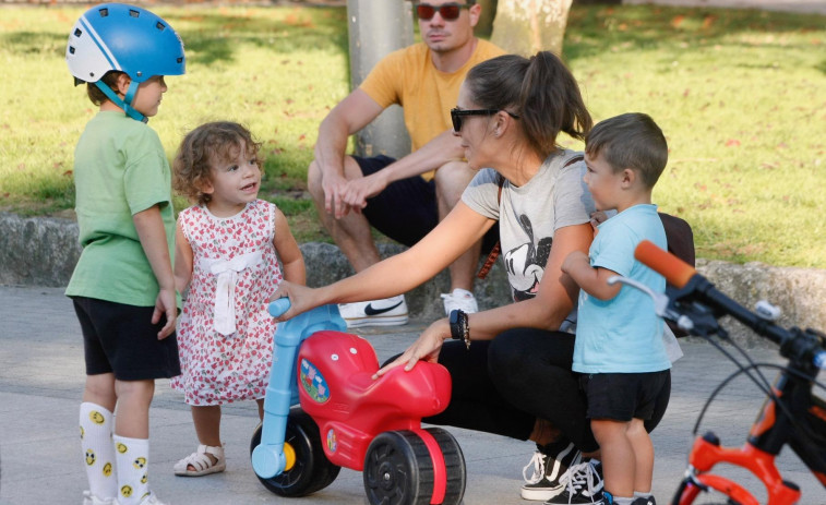 La Semana da Mobilidade de Vilagarcía comienza con una jornada dedicada a los niños
