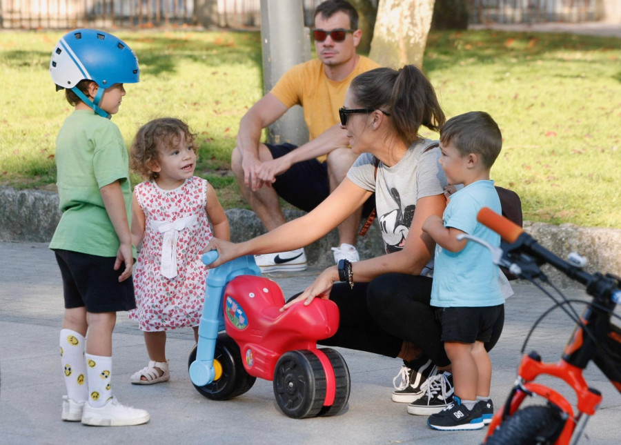 La Semana da Mobilidade de Vilagarcía comienza con una jornada dedicada a los niños