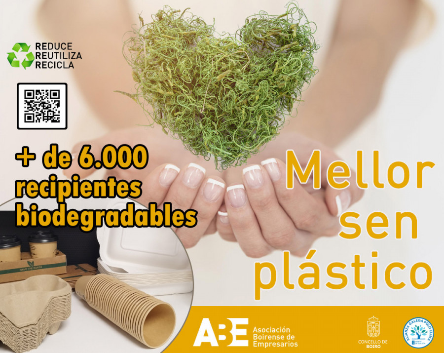 La ABE repartirá entre sus socios 6.000 envases biodegradables para contribuir al cuidado del planeta