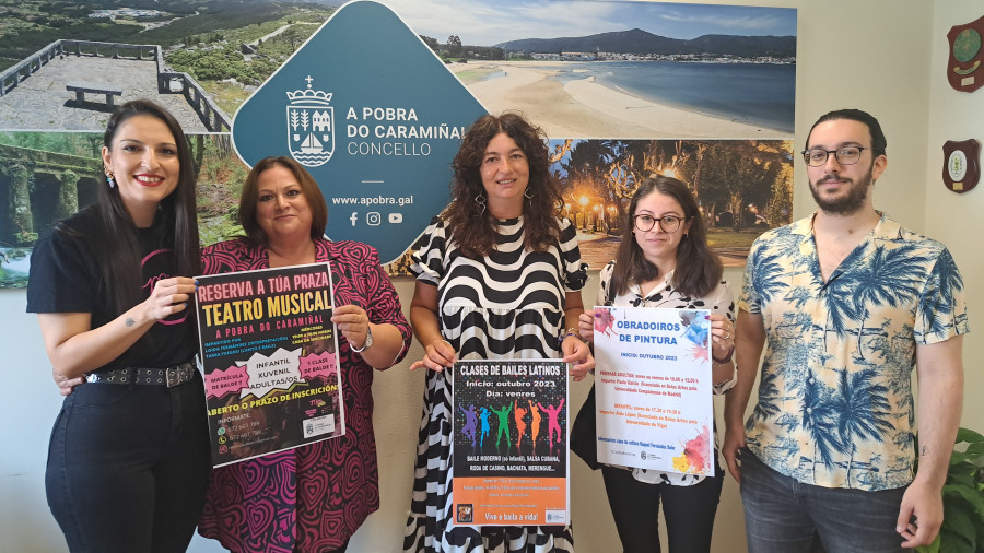 Pintura, baile y música, a la que se suma teatro, constituyen la oferta formativa cultural de A Pobra hasta el verano de 2024