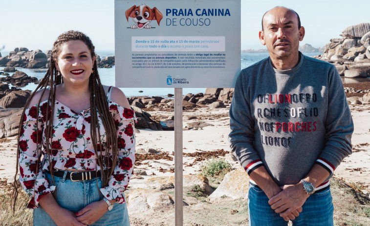 La playa ribeirense de Couso tendrá la condición de canina entre el 15 de julio y 15 de marzo a modo de prueba