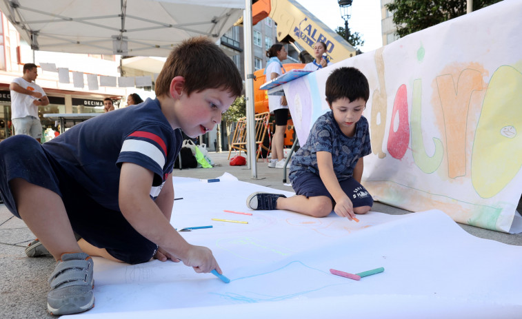 Arousa inspira diversión entre los niños de Vilagarcía