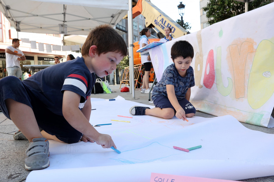 Arousa inspira diversión entre los niños de Vilagarcía