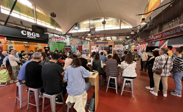 Opmega muestra el mejor mejillón en los Mercados de Madrid