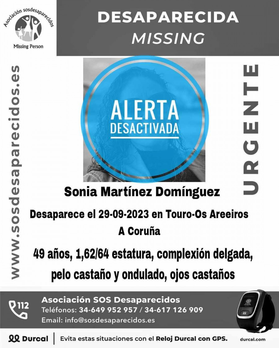 Localizan a la mujer desaparecida en Ribeira
