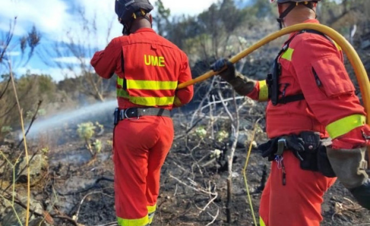 Noche sin incidencias relevantes en el incendio forestal de Tenerife a pesar del viento