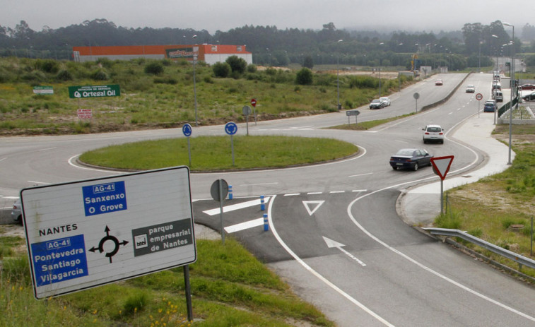 La Xunta dota de iluminación al enlace de la Autovía do Salnés y el parque empresarial de Nantes