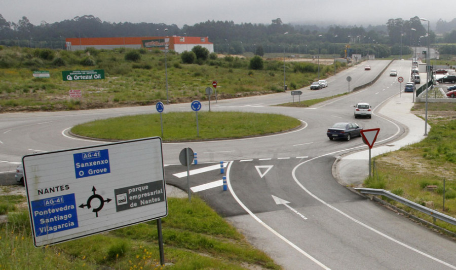 La Xunta dota de iluminación al enlace de la Autovía do Salnés y el parque empresarial de Nantes