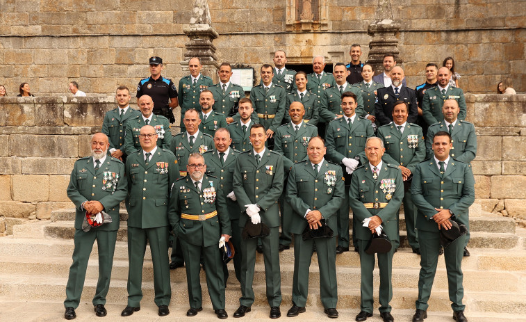 Los agentes de la Guardia Civil de Arousa y el Ulla-Umia celebran el día de su patrona