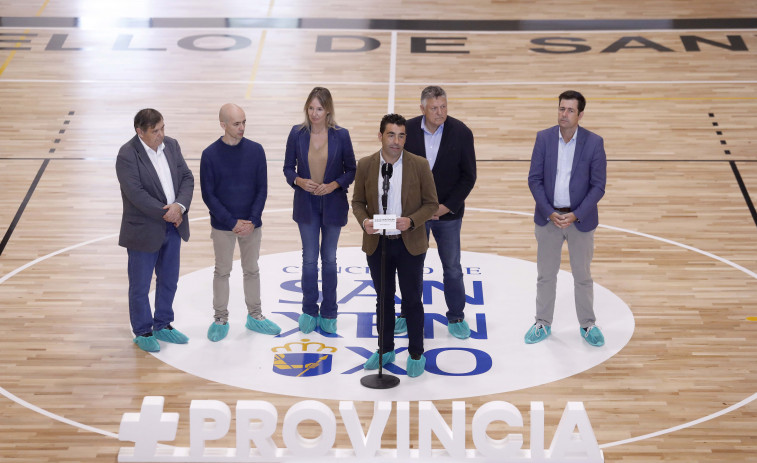 La Diputación de Pontevedra y el Concello de Sanxenxo aplauden la transformación del pabellón de Baltar