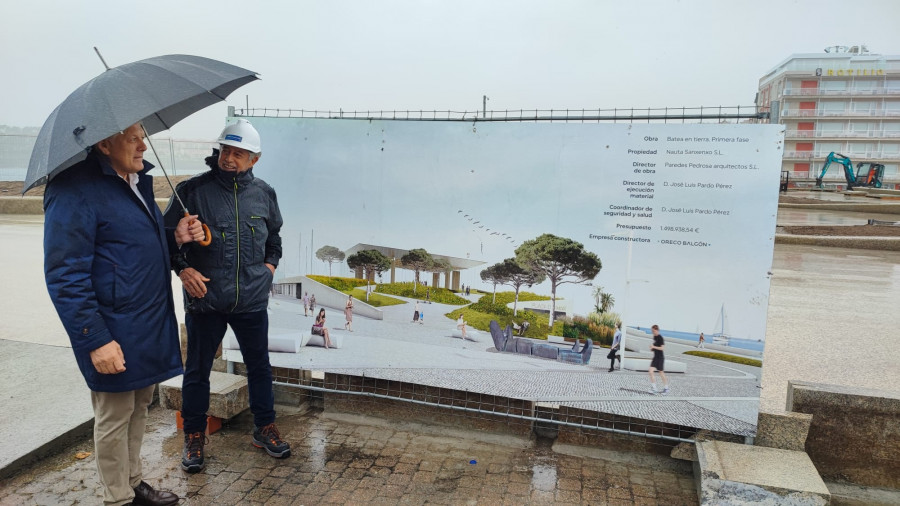 La rampa ajardinada del puerto de Sanxenxo se estrenará en diciembre