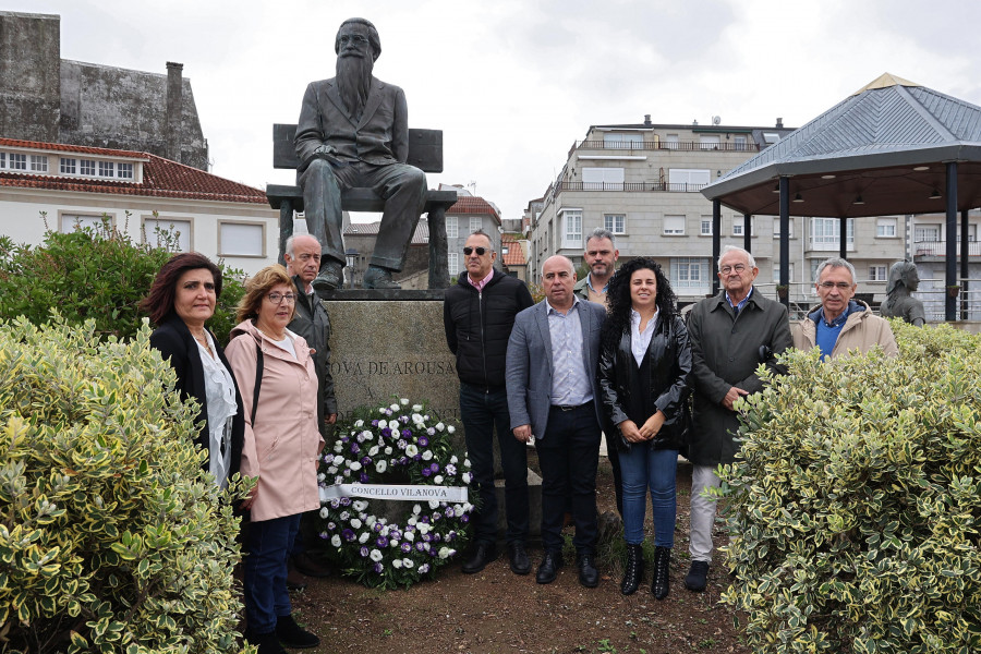 Flores para Valle-Inclán en el 157 aniversario de su nacimiento y con el Festivalle “viento en popa”