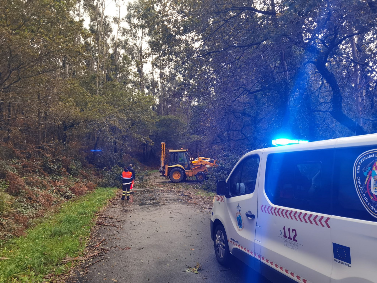 Incidencias temporal en Cuntis