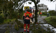 La borrasca 'Domingos' deja casi 1.200 incidencias desde el viernes en Galicia