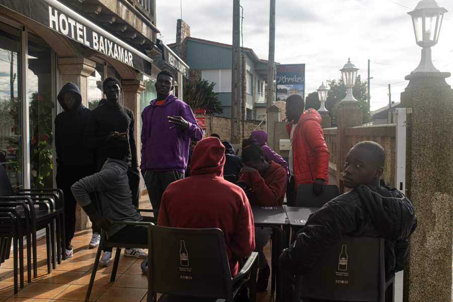 Los migrantes en Sanxenxo: “Vienen con buen ánimo y muchas ganas de salir adelante”