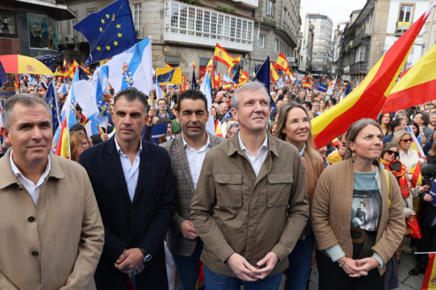El PPdeG cifra en más de 30.000 personas los asistentes a su protesta contra la amnistía en Galicia