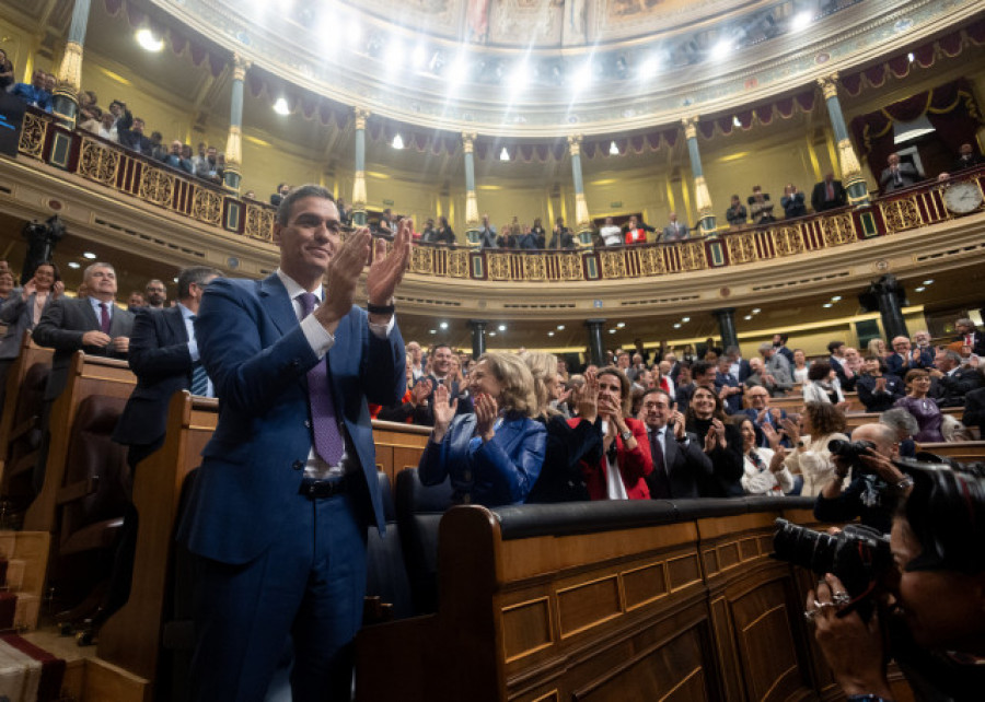 Pedro Sánchez, investido presidente del Gobierno con 179 votos