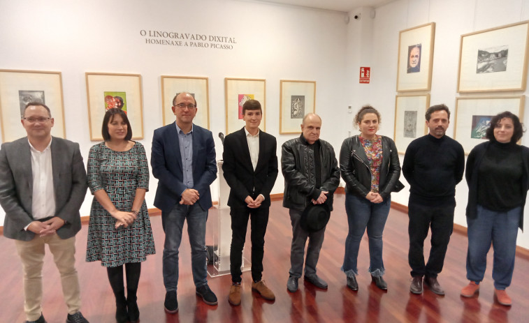 Ribeira homenajea a Picasso con obras de 52 artistas que usaron su técnica del linograbado digital