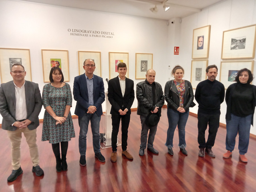 Ribeira homenajea a Picasso con obras de 52 artistas que usaron su técnica del linograbado digital