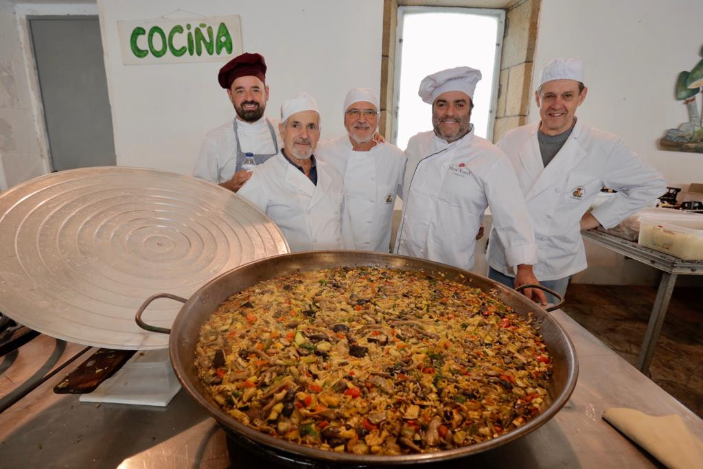 Arroz con cogumelos festa dos cogumelos vilagarcia cantarela outono micoloxico